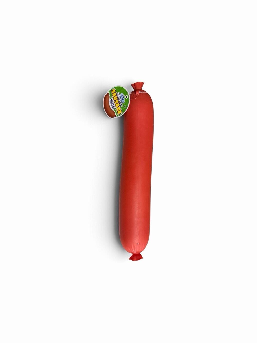 🌭Easy Sqweezy Jumbo Sausage Squishy, by Orb Toys - RARE TO FIND! New/Sealed🌭